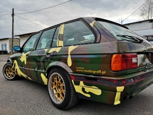 oklejenie auta nadruk na foli wylewanej laminowanej Fototapety, reklama na pojazdach, reklama wizualna, szkło dekoracyjne